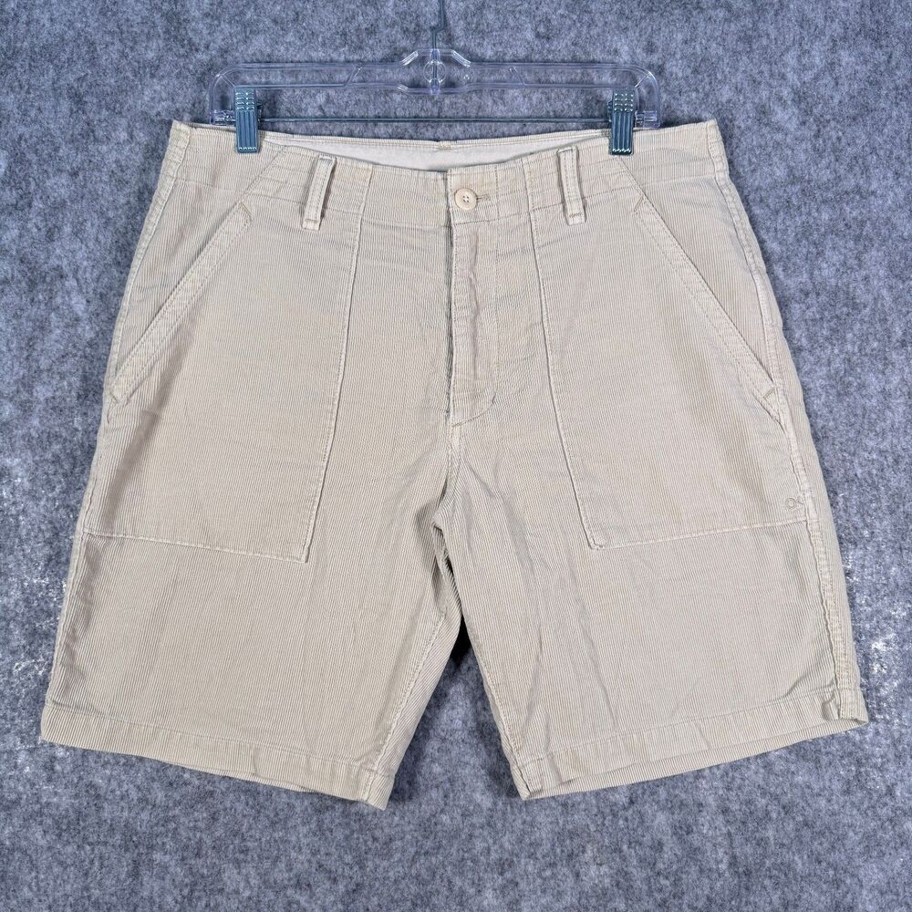 Outerknown Seventyseven Corduroy Chino Shorts Mens 32X8 Beige Organic Cotton